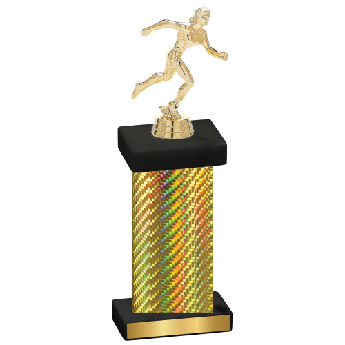 Single Gold Carbon Fiber Running Trophy