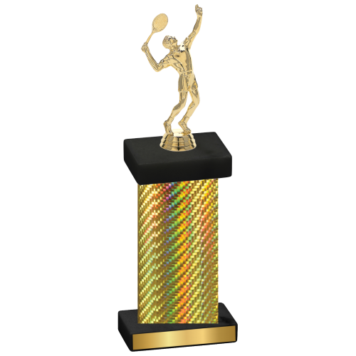 Single Gold Carbon Fiber Tennis Trophy