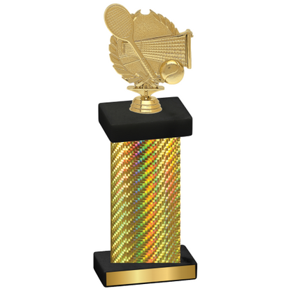 Single Gold Carbon Fiber Tennis Trophy