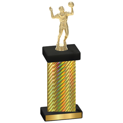 Single Gold Carbon Fiber Volleyball Trophy