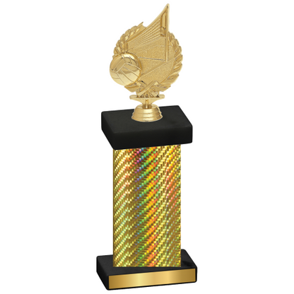 Single Gold Carbon Fiber Volleyball Trophy