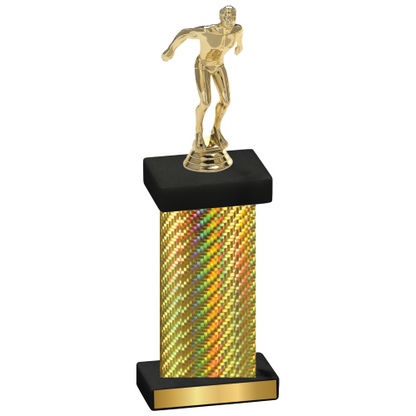 Single Gold Carbon Fiber Swimming Trophy