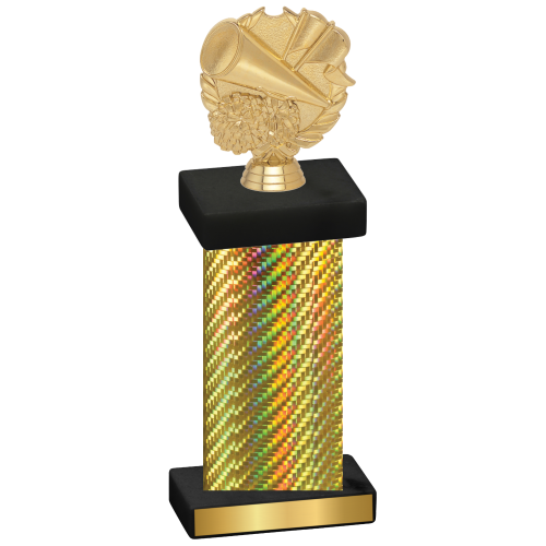 Single Gold Carbon Fiber Cheerleading Trophy