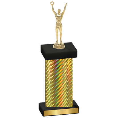 Single Gold Carbon Fiber Victory Trophy