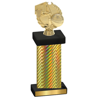 Single Gold Carbon Fiber Basketball Trophy