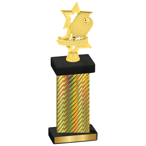 Single Gold Carbon Fiber Pickleball Trophy