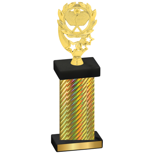 Single Gold Carbon Fiber Pickleball Trophy