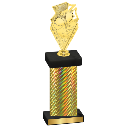 Single Gold Carbon Fiber Pickleball Trophy