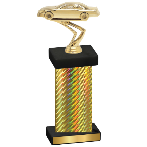 Single Gold Carbon Fiber Cars Trophy