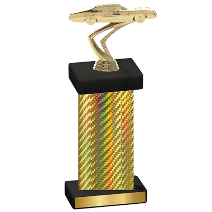 Single Gold Carbon Fiber Cars Trophy