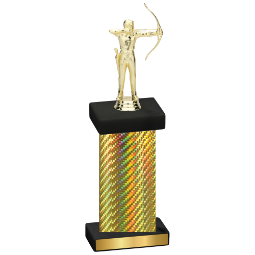 Single Gold Carbon Fiber Archery Trophy