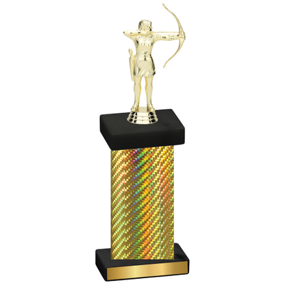 Single Gold Carbon Fiber Archery Trophy