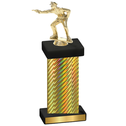 Single Gold Carbon Fiber Shooter Trophy