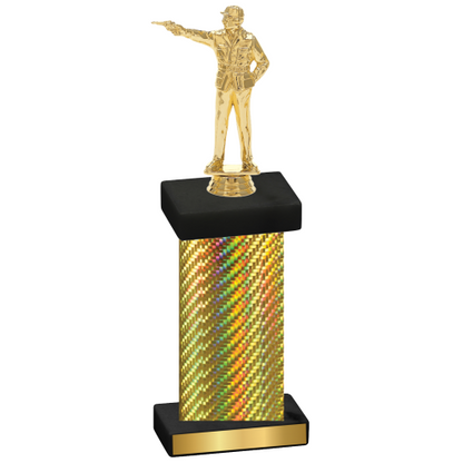 Single Gold Carbon Fiber Shooter Trophy