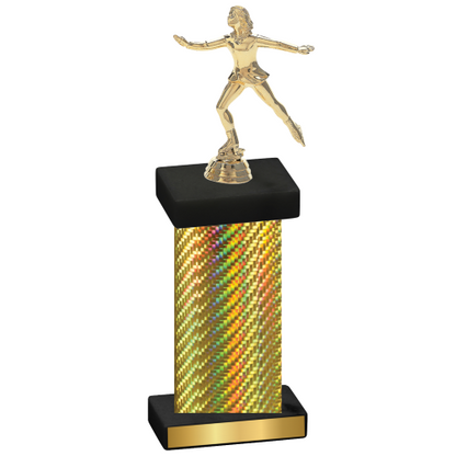 Single Gold Carbon Fiber Skater Trophy