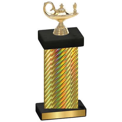 Single Gold Carbon Fiber Academics Trophy