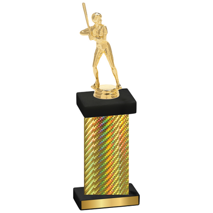 Single Gold Carbon Fiber Softball Trophy