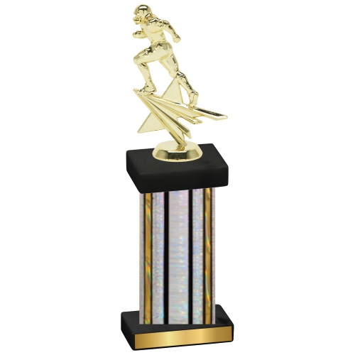 Single Silver Glacier Football Trophy