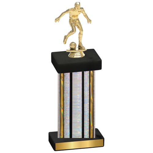 Single Silver Glacier Soccer Trophy