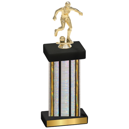 Single Silver Glacier Soccer Trophy