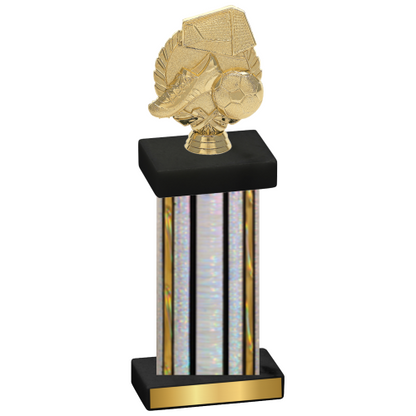 Single Silver Glacier Soccer Trophy