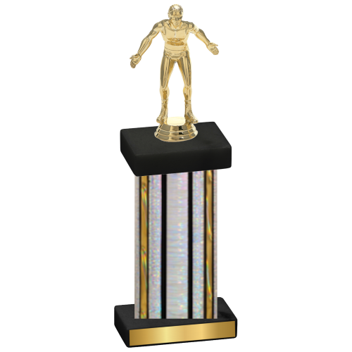 Single Silver Glacier Wrestling Trophy