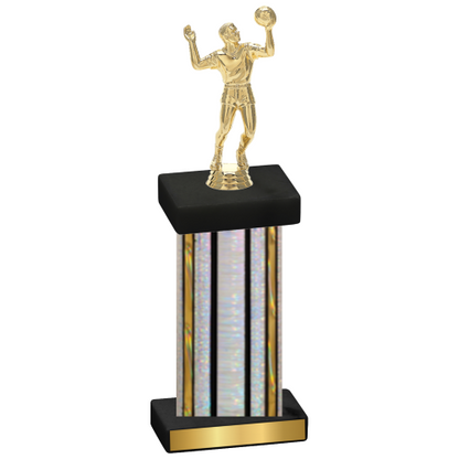 Single Silver Glacier Volleyball Trophy