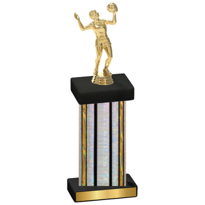 Single Silver Glacier Volleyball Trophy