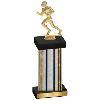 Single Silver Glacier Football Trophy