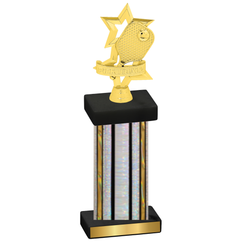 Single Silver Glacier Pickleball Trophy