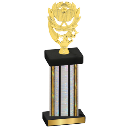 Single Silver Glacier Pickleball Trophy