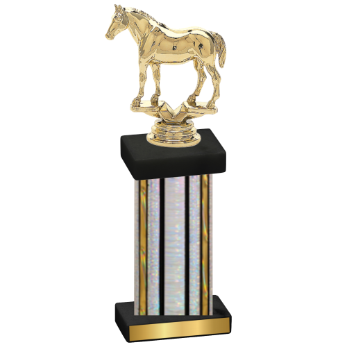 Single Silver Glacier Horses Trophy