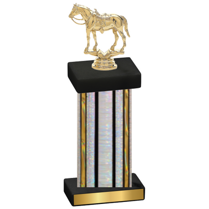 Single Silver Glacier Horses Trophy