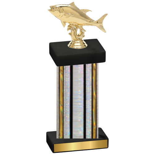 Single Silver Glacier Fishing Trophy