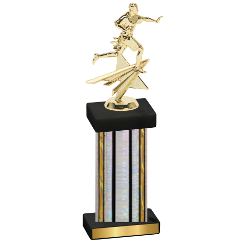 Single Silver Glacier Flag Football Trophy