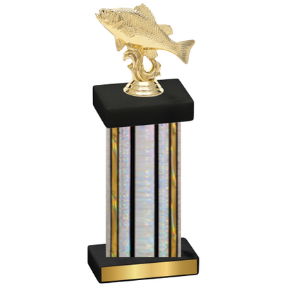 Single Silver Glacier Fishing Trophy