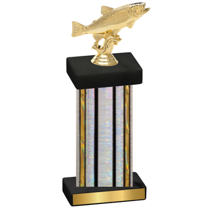 Single Silver Glacier Fishing Trophy