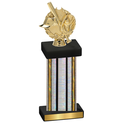 Single Silver Glacier Baseball Trophy