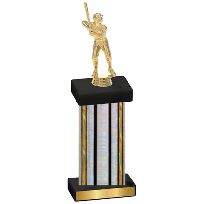 Single Silver Glacier Baseball Trophy