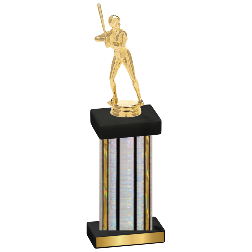 Single Silver Glacier Softball Trophy