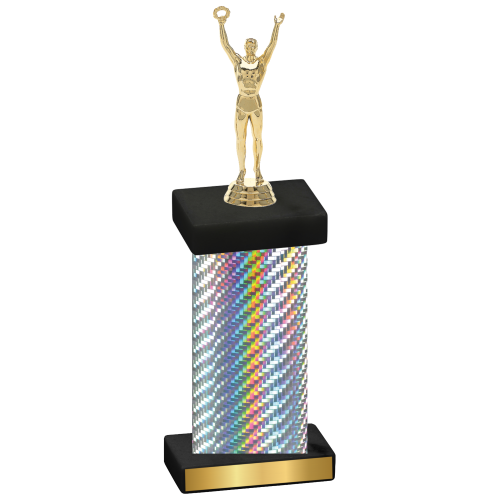 Single Silver Carbon Fiber Victory Trophy