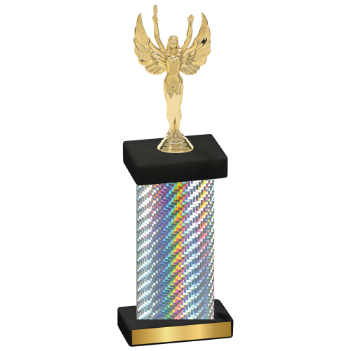 Single Silver Carbon Fiber Victory Trophy