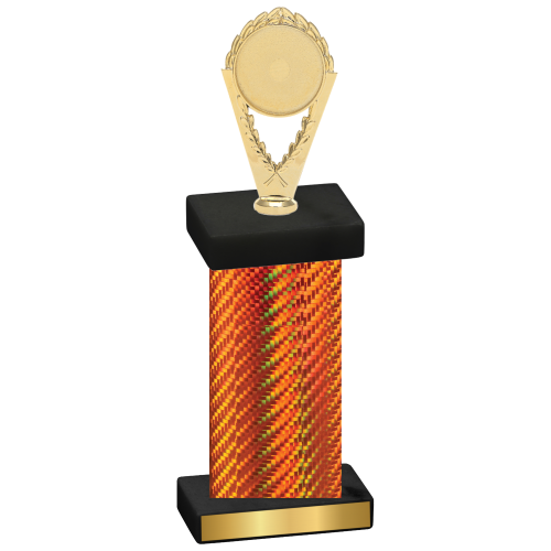 Single Orange Carbon Fiber Insert Trophy