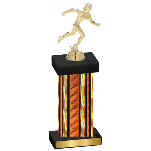 Single Orange Glacier Running Trophy