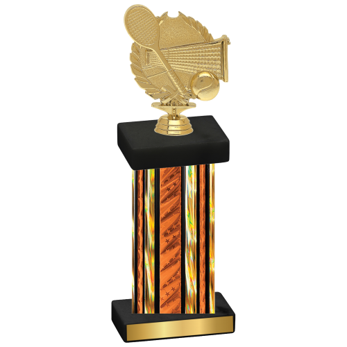 Single Orange Glacier Tennis Trophy