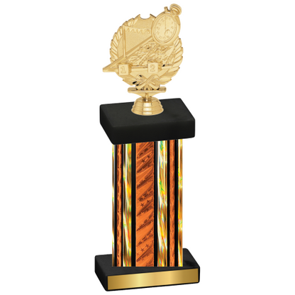 Single Orange Glacier Swimming Trophy