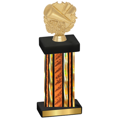 Single Orange Glacier Cheerleading Trophy