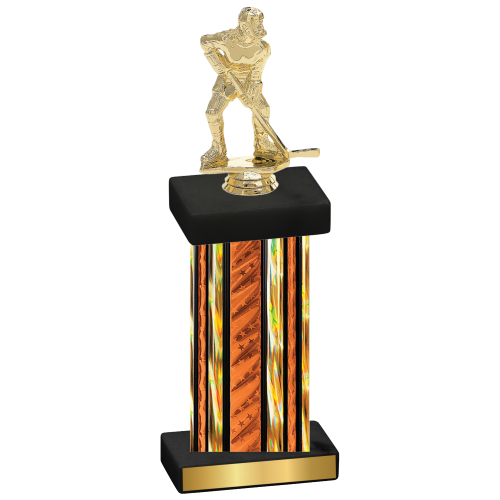 Single Orange Glacier Hockey Trophy