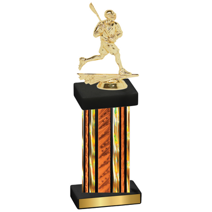 Single Orange Glacier Lacrosse Trophy