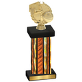 Single Orange Glacier Basketball Trophy